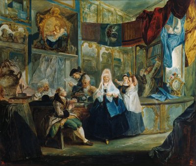 The Shop of Antiquarian Geniani by Luis Paret y Alcazar